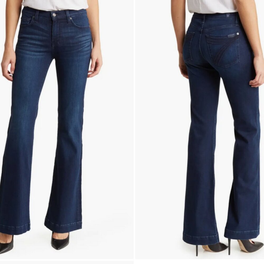 7 For All Mankind Dojo Flare Jeans size 28